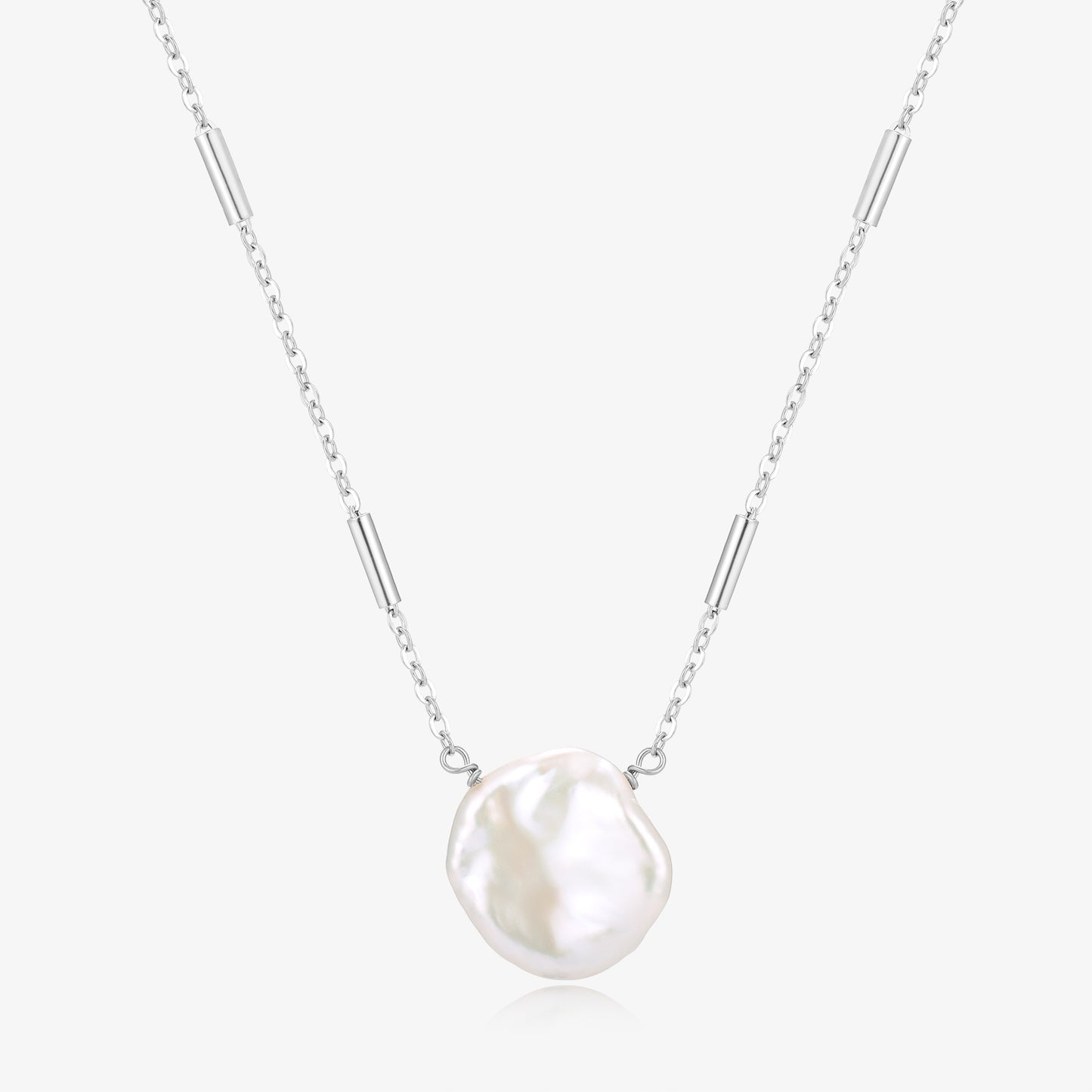 Big Patel Pearl Elegant Gold and Silver Chain Necklaces