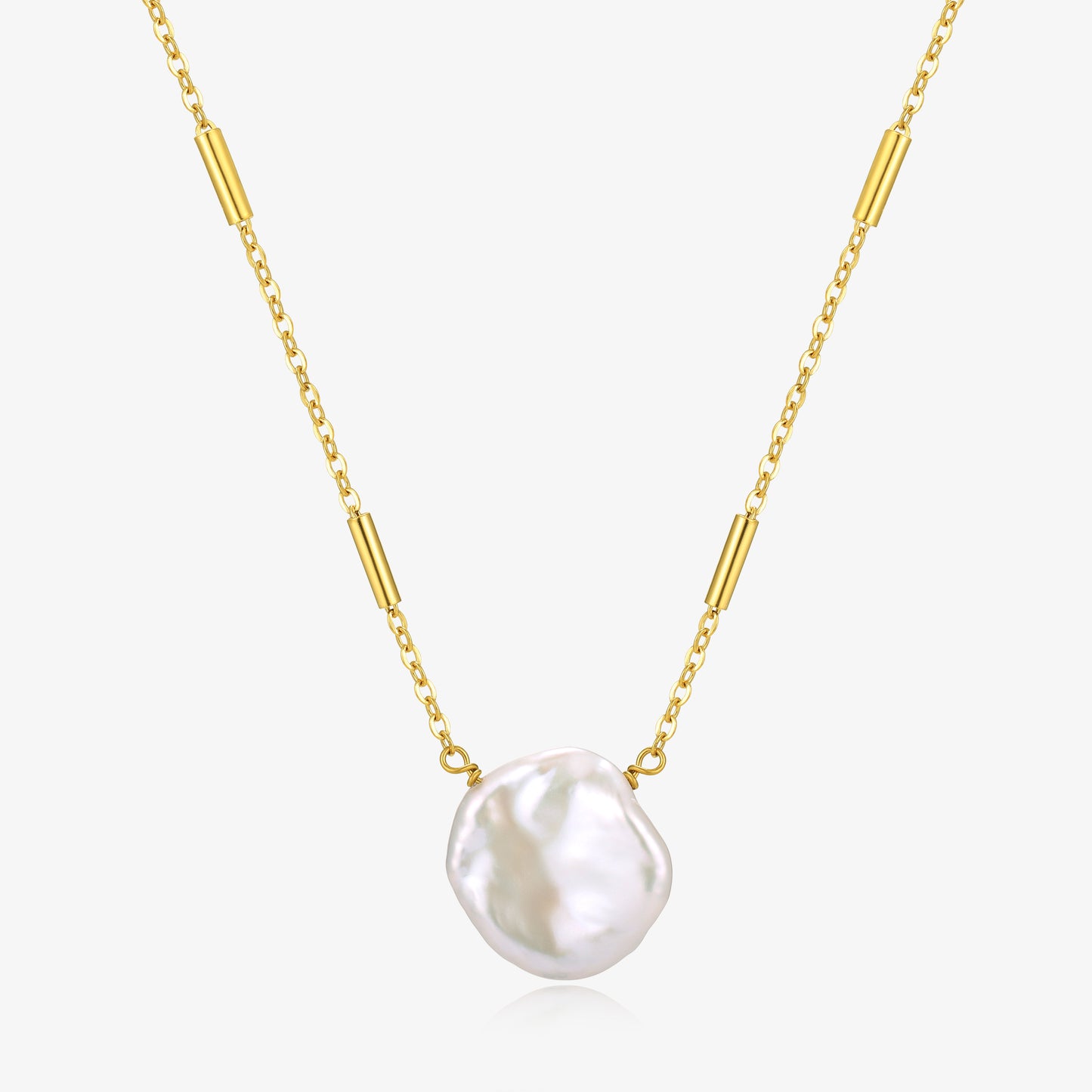 Big Patel Pearl Elegant Gold and Silver Chain Necklaces
