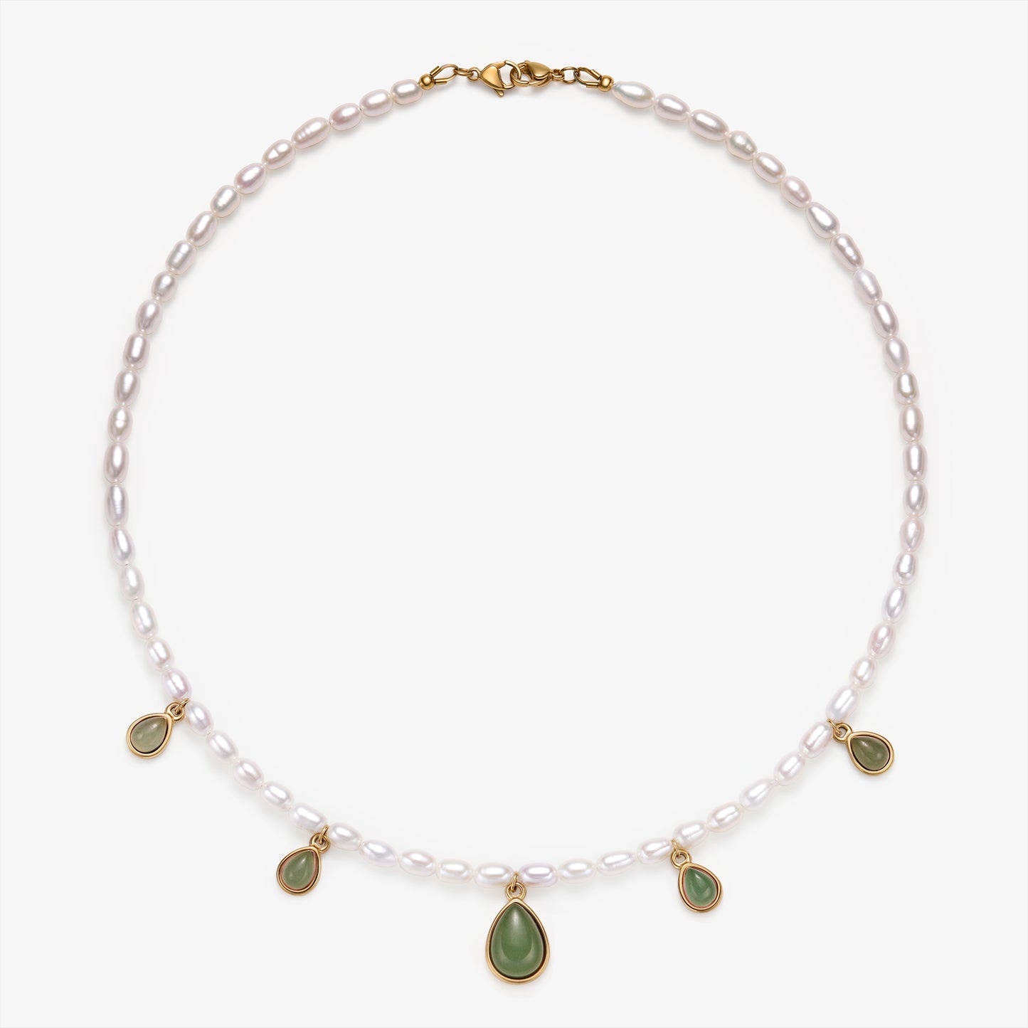 Fresh Water Pearl Necklace With Charm Pendants