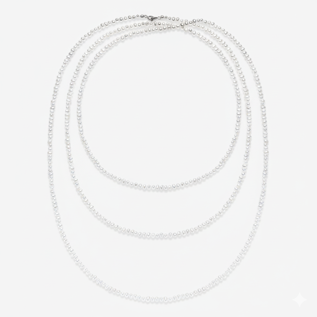 Hannah White Pearl Necklace