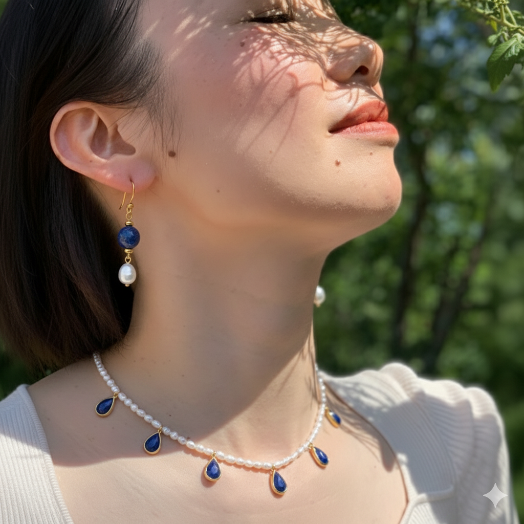 Ivy Lapis Earrings