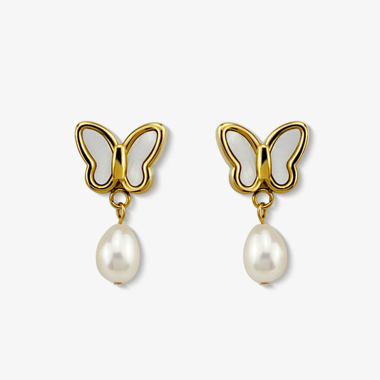 Shell Butterfly Earrings