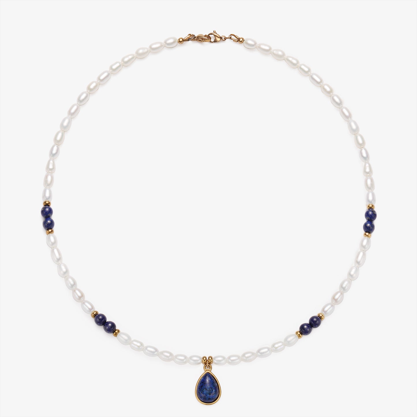 Fresh Water Pearl Necklace With Charm Pendants