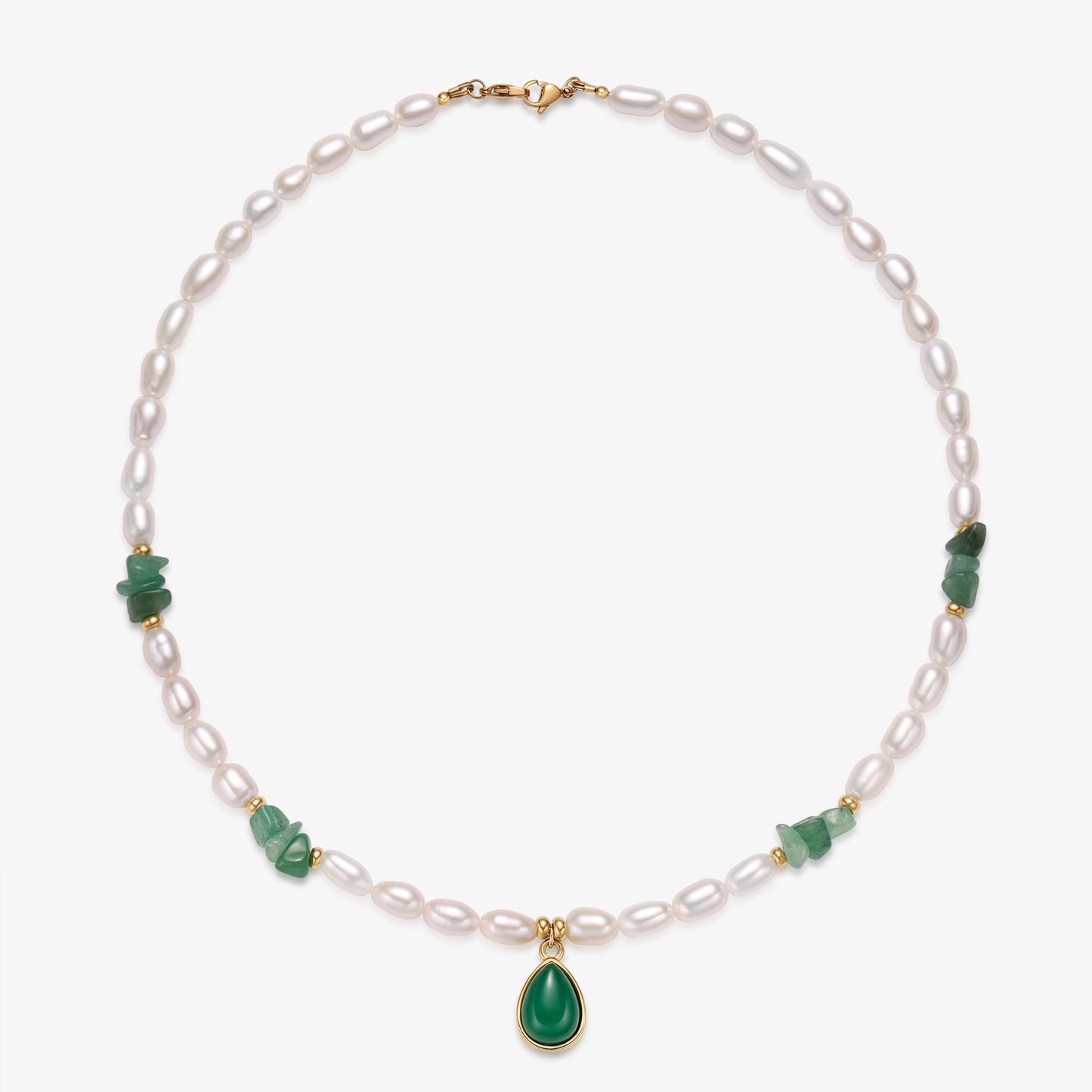 Fresh Water Pearl Necklace With Charm Pendants